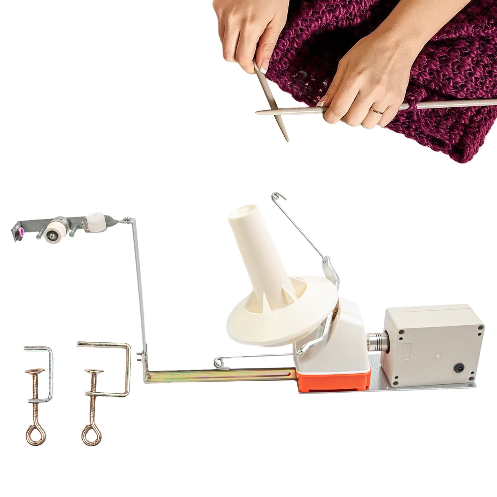 Avvolgitore Elettrico Per Gomitol Di Filo Macchina Per Avvolgere E Filare | Macchina Avvolgitore per Maglia Per Uncinetto Tessitura Ricamo Hobby Casa Laboratorio
