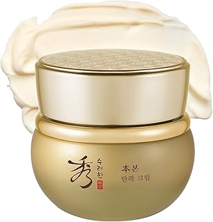 Sooryehan Bon (Firming Cream, 2.5fl oz) - Tighten & Nourish, Korean Skin Care. Elasticity Care Moisturizer for Face, Neck by LG Beauty. Ginseng, Ginsenocide, Amino Acids.