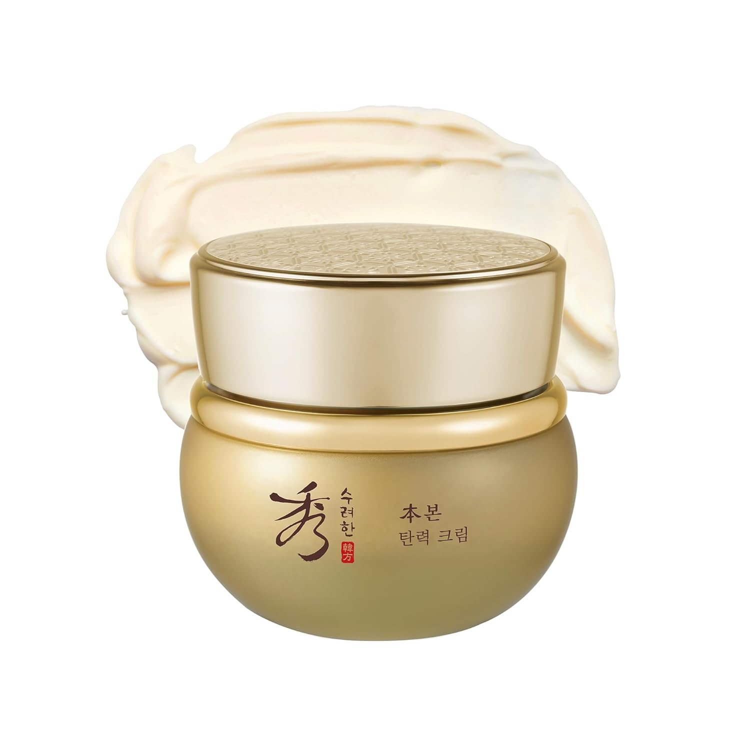 Sooryehan Bon (Firming Cream, 2.5fl oz) - Tighten & Nourish, Korean Skin Care. Elasticity Care Moisturizer for Face, Neck by LG Beauty. Ginseng, Ginsenocide, Amino Acids.