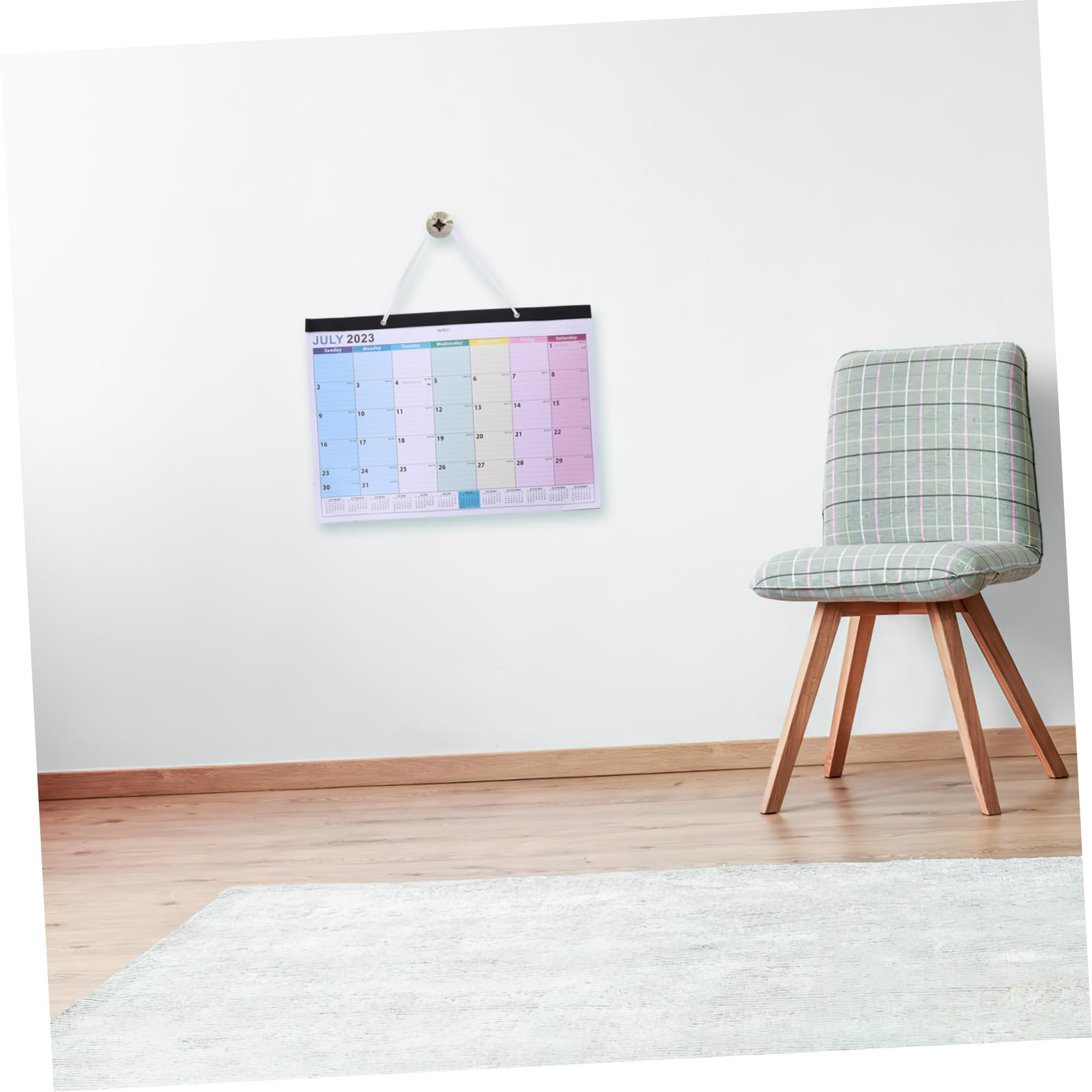 VILLCASE 5pezzi Design Spessa e Resistente Mensile Per e Casa Organizzazione Appenderlo