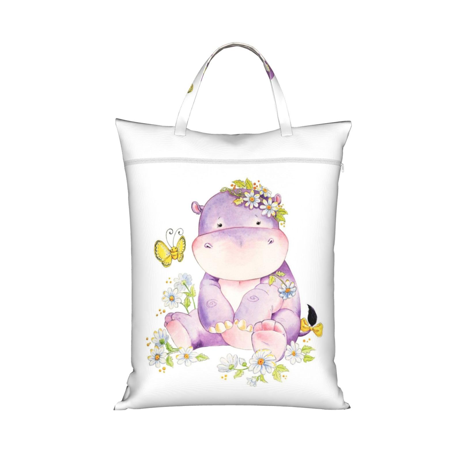 YFSGDLBN Butterfly printed Travel dirty laundry bag clothes pack Storage Basket Bag