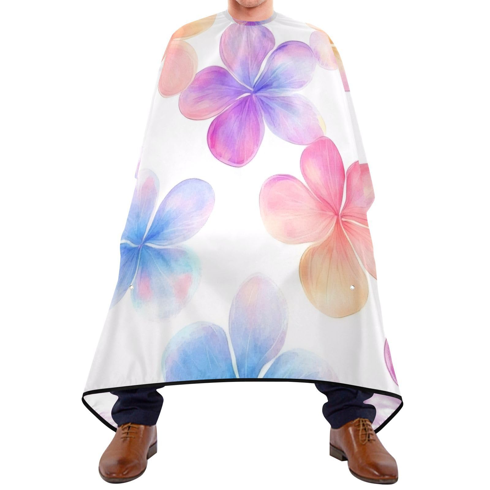 Hezely Spring Wildflowers Hair Dye Cape, Barber Cape for Adults,Waterproof Salon Cape,Waterproof Hairdressing Styling Hair Cutting, 65