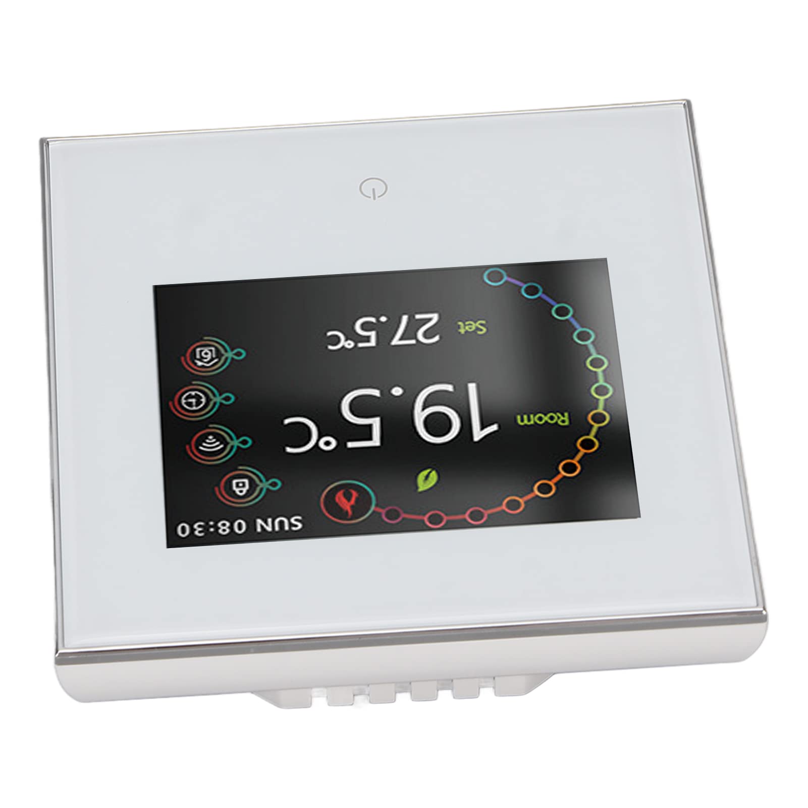 Hyuduo Inteligentny Termostat Termostat WiFi z Ekranem Dotykowym LCD, bezprzewodową regulacją Temperatury od 95 do 240 V, Wyraźnym Wyświetlaczem, dokładną regulacją, do Użytku w Domowym Biurze