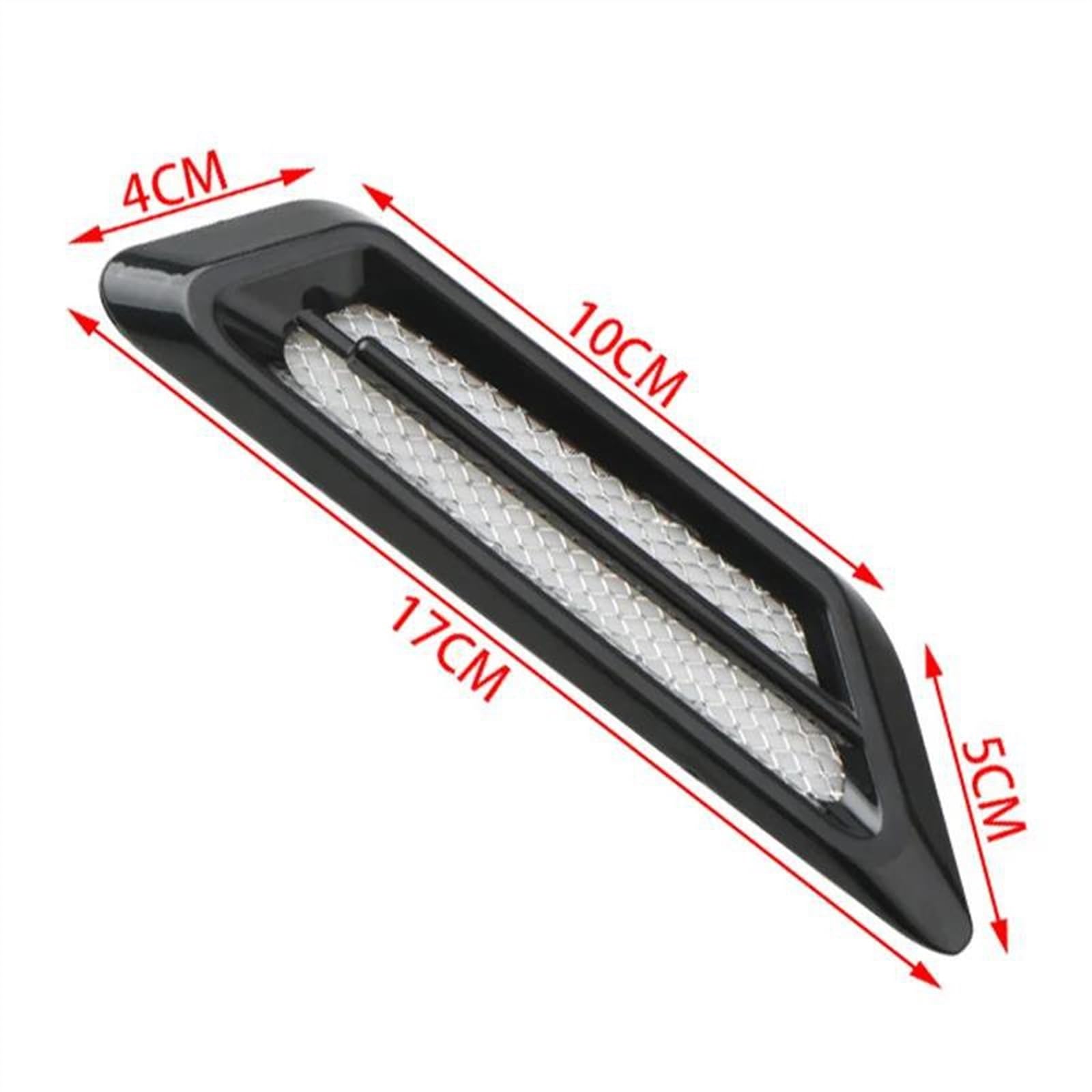 Aria Cofano Anteriore 2 Pezzi Parafango Auto Prese D'aria Laterali Griglia Adesivi Decor Universale Scoop Cappuccio Decorativo Flusso D'aria Aspirazione Accessori Esterni Auto(5)
