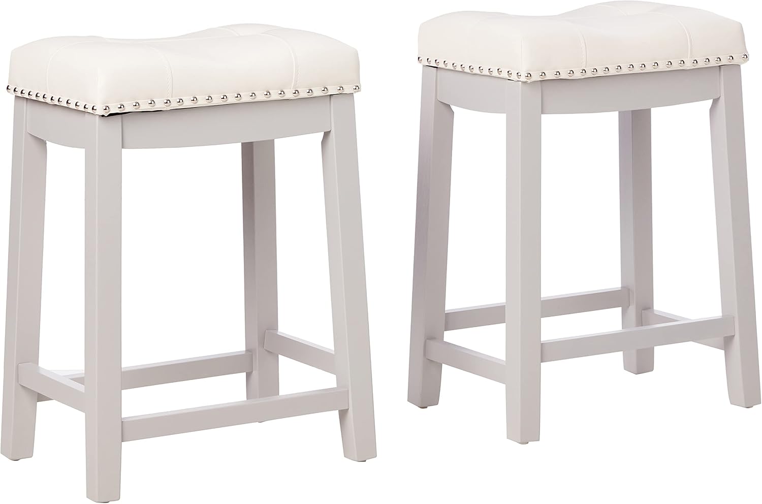 Angel Line Cambridge Bar Stools 24" Set of 2 Gray with