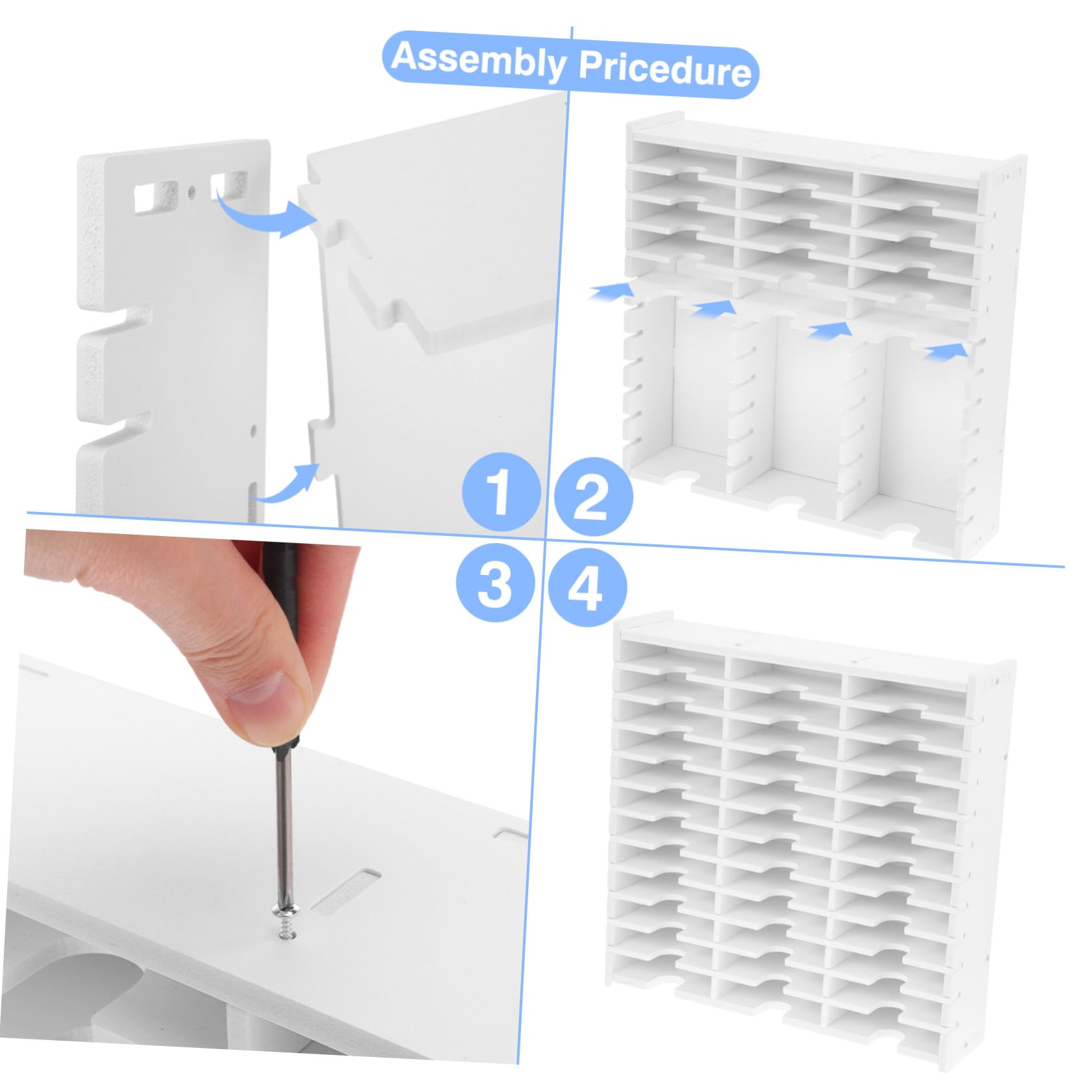 Scatola Porta CD Multi-scomparti in Legno Bianco Resistente All'usura per Proteggere Dischi Dvd come Regalo