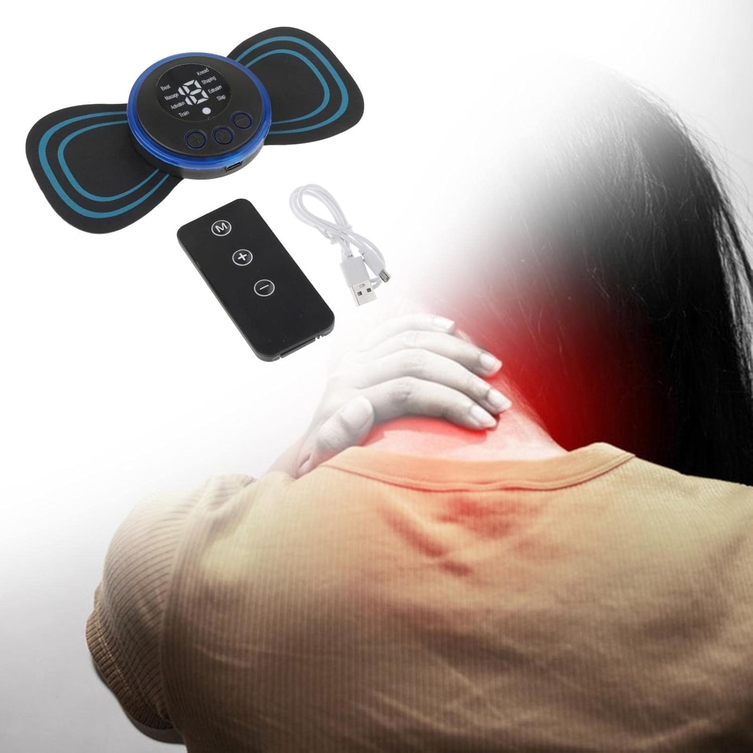 Vihaa neck massage - Cordless full body massage for neck, back, weapons and legs, pain relief and muscle exemption, portable rechargeable massage for men and women Vihaa neck massage - Cordless full body massage for neck, back, weapons and legs, pain relief and muscle exemption, portable rechargeable massage for men and women