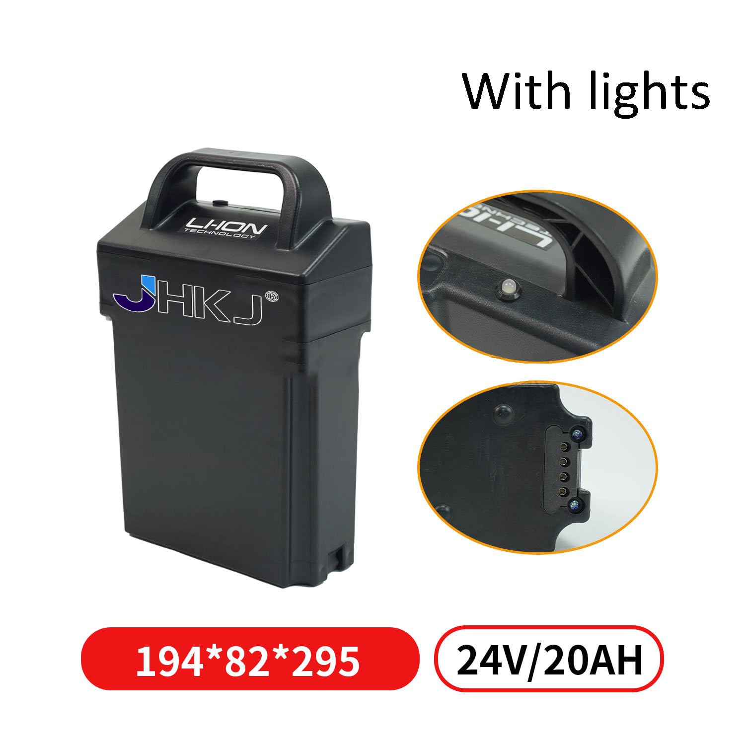 Batería de 24 V y 20 Ah para transpaleta — Batería LiFePO4 de 24 voltios para Carretilla elevadora eléctrica (para Motor de 500 W de Carretilla Manual),A,24V 20Ah