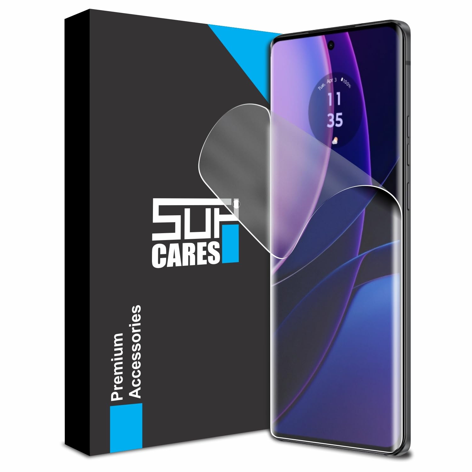 SupCares TPU Anti Glare Matte Unbreakable Membrane Screen Protector for Motorola Edge 40 5G (6.55 Inch) with Easy-Self Installation Kit | Transparent (B0CJDYZM6S) Amazon Price History, Amazon Price Tracker