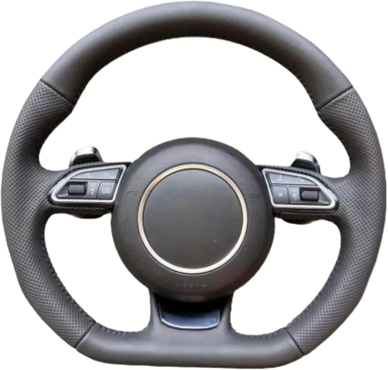 Car Steering Wheel Leather For RS3-RS7 2012-2016 S3 2014-2017 S4 2013-2015 S5 2012 2013 2014 2015 2016 Car Accessories(Style B)