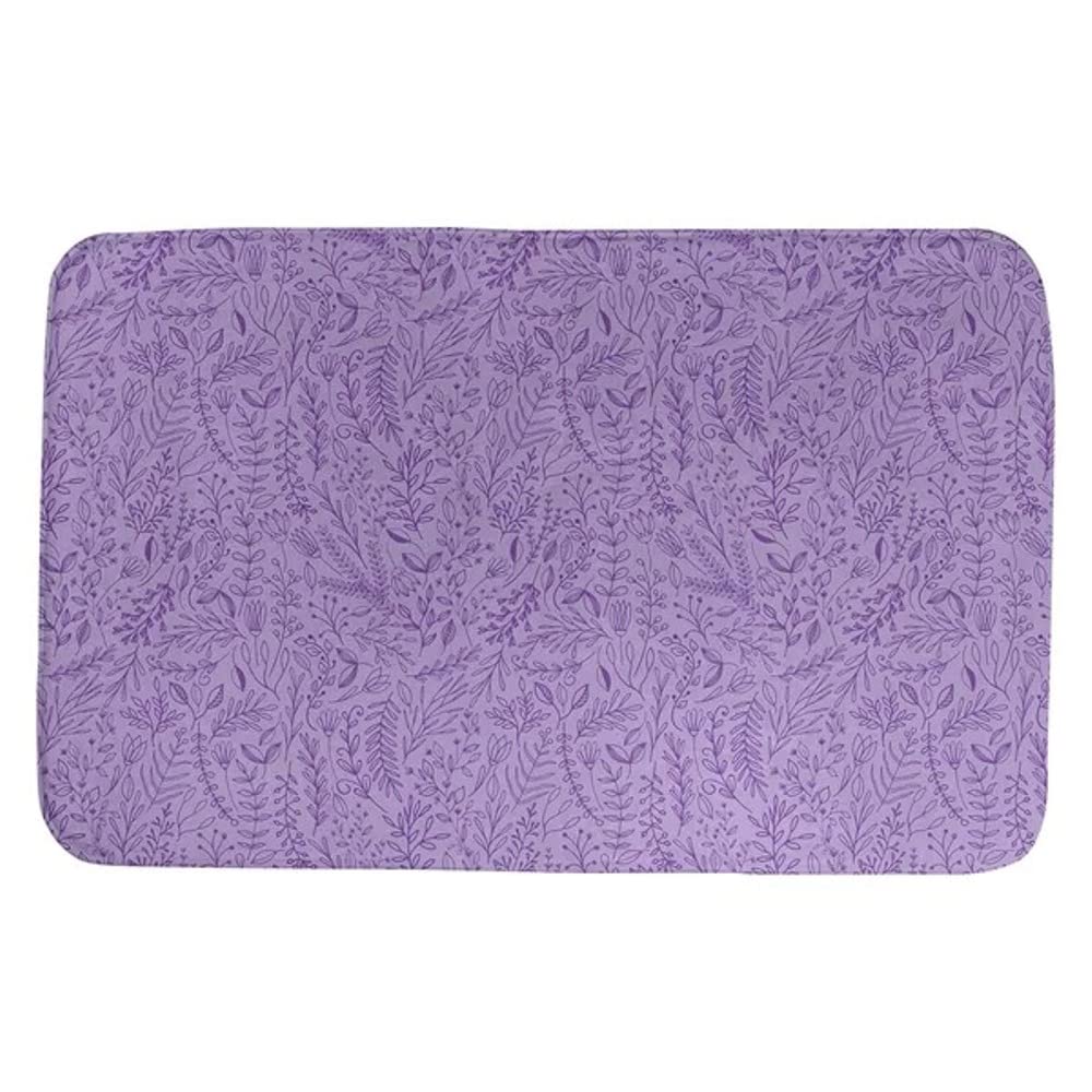 Luxurious 1 Piece Super Soft Bath Rugs For Bathroom Size 21 W x 34 L Non-Slip Backing Pretty