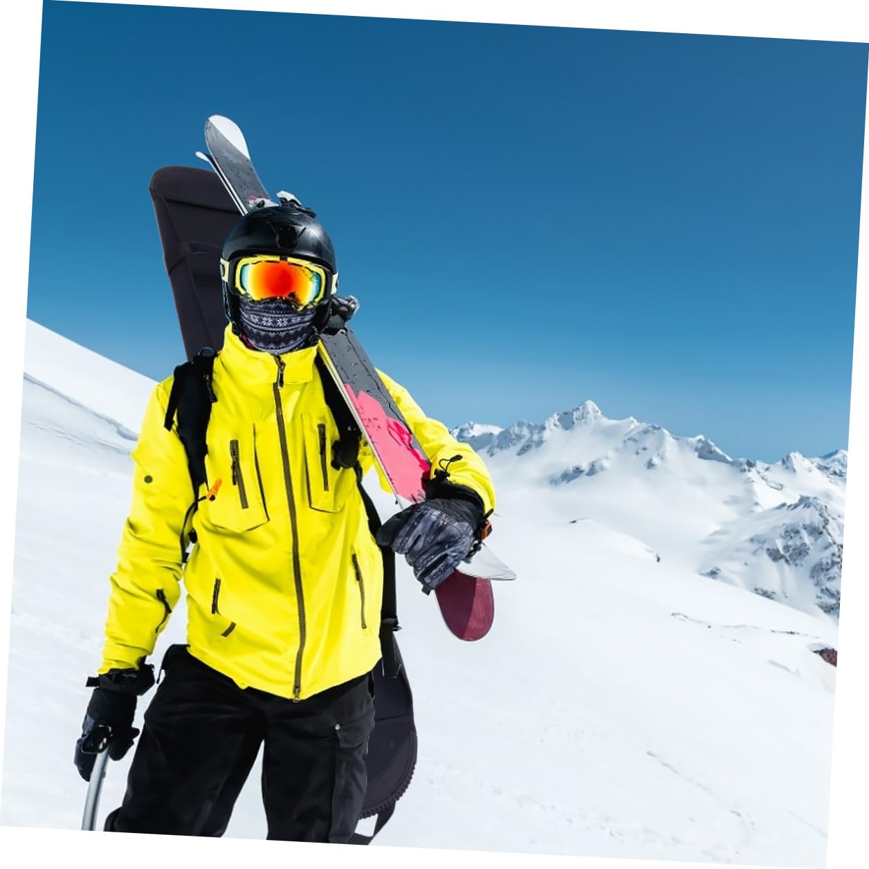 TOYANDONA Housse de Snowboard Noire Légère et Résistante Paquet à Dos Pratique pour Équipement de Ski Protection et Rangement Facile pour Snowboard en Déplacement Transport Sécurisé et