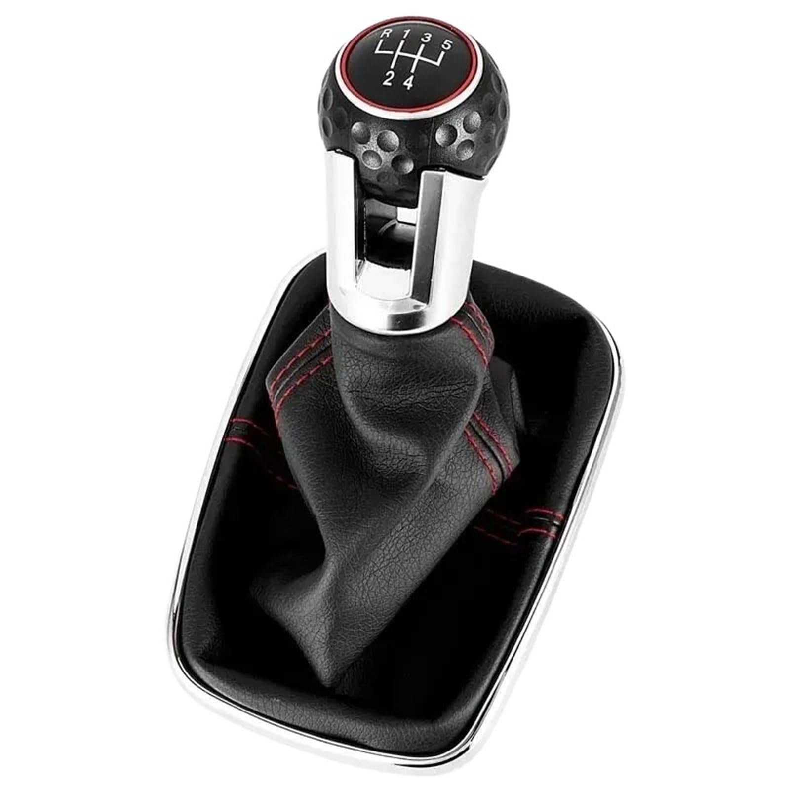 XZCVTYW Car 5/6 Speed 12mm Gear Shift Knob Lever Shifter Gaiter Boot for Golf Bora Jetta GTI MK4 Interior Car Gear Shift Stick Knob(5 Speed)