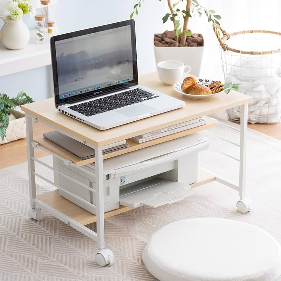 コンパクトデスク キャスター付き ホワイト Amazon | エア・リゾーム パソコンデスク ロータイプ キャスター