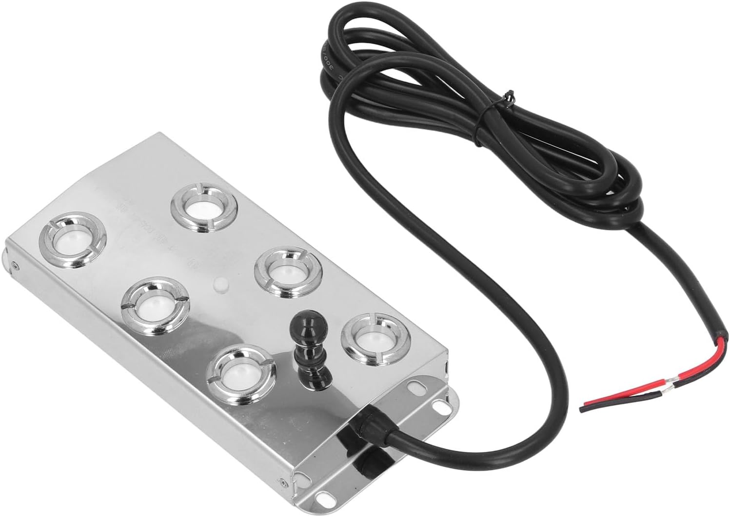 Water Mister Fogger, 1.5m Cable Ultrasonic Water Pond Fountain Fogger Stainless Steel 6 Heads Quiet Ultrasonic Mist Maker for Landscape Garden DC45-48V