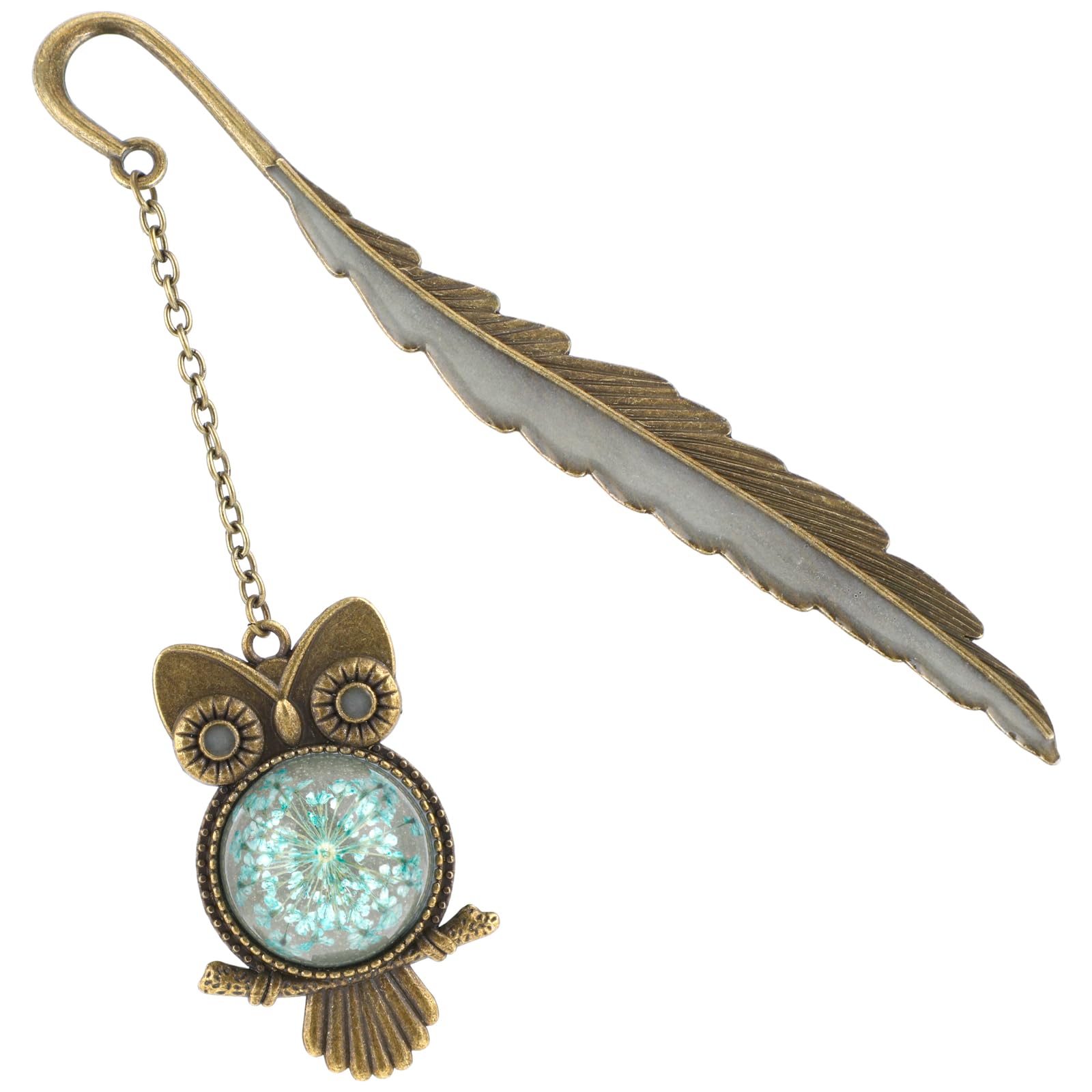 Amazon.com: Jeffdad Feather Owl Metal Bookmark, Glow in The Dark ...