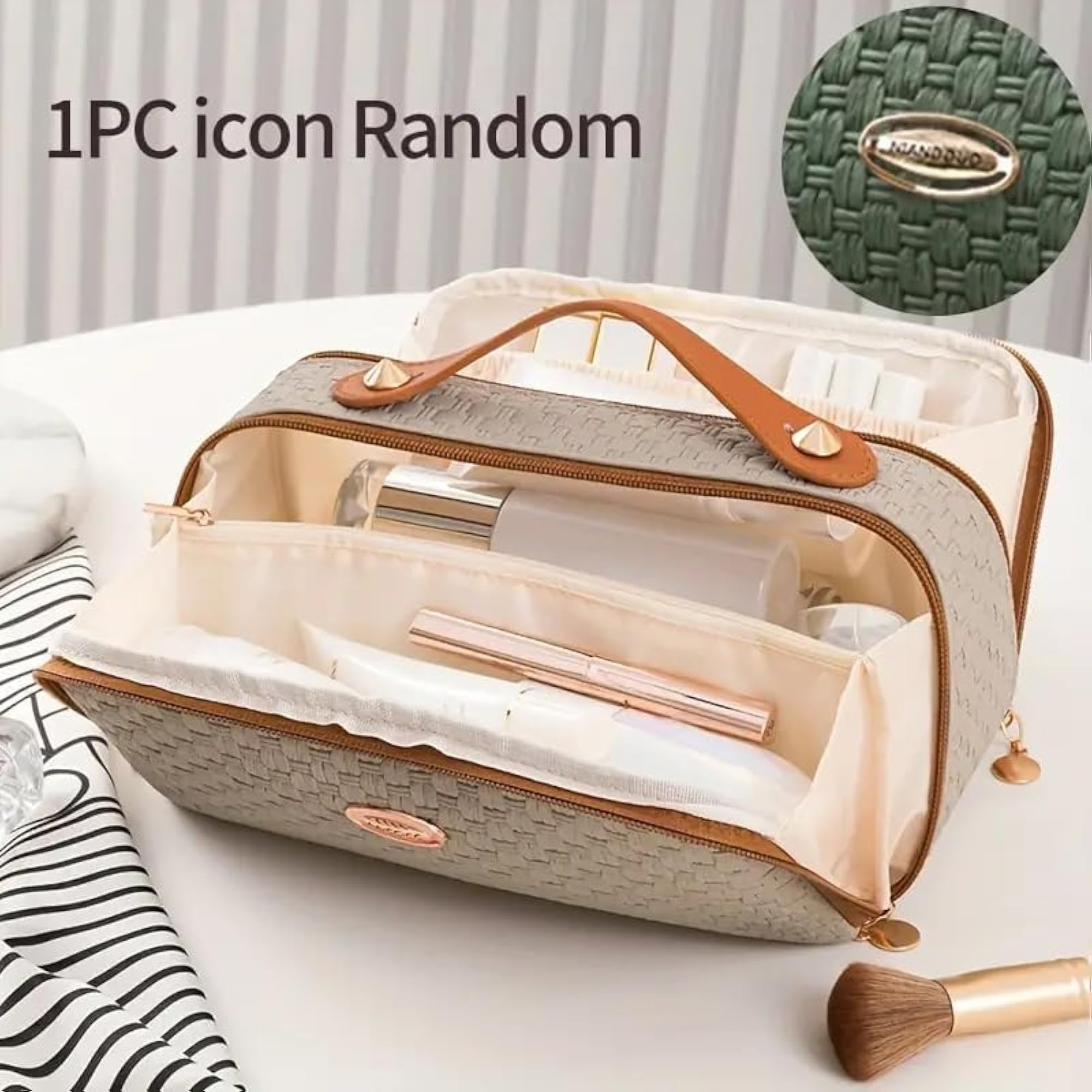 Travel Makeup Bag Portable Aesthetic Cosmetic Case