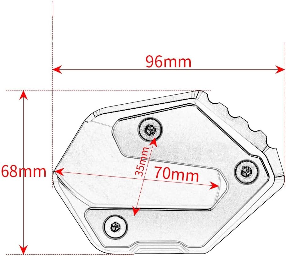 For Yamaha Tracer7 Tracer7GT Tracer9 Tracer9GT Tracer 7/7gt/9/9gt Motorcycle Kickstand Extender Foot Side Stand Extension