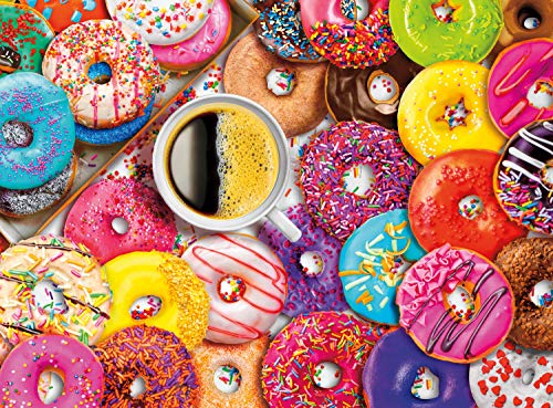 Buffalo Games - Aimee Stewart - Coffee and Donuts - 1000 Piece Jigsaw Puzzle Multi, 26.75"L X 19.75"W