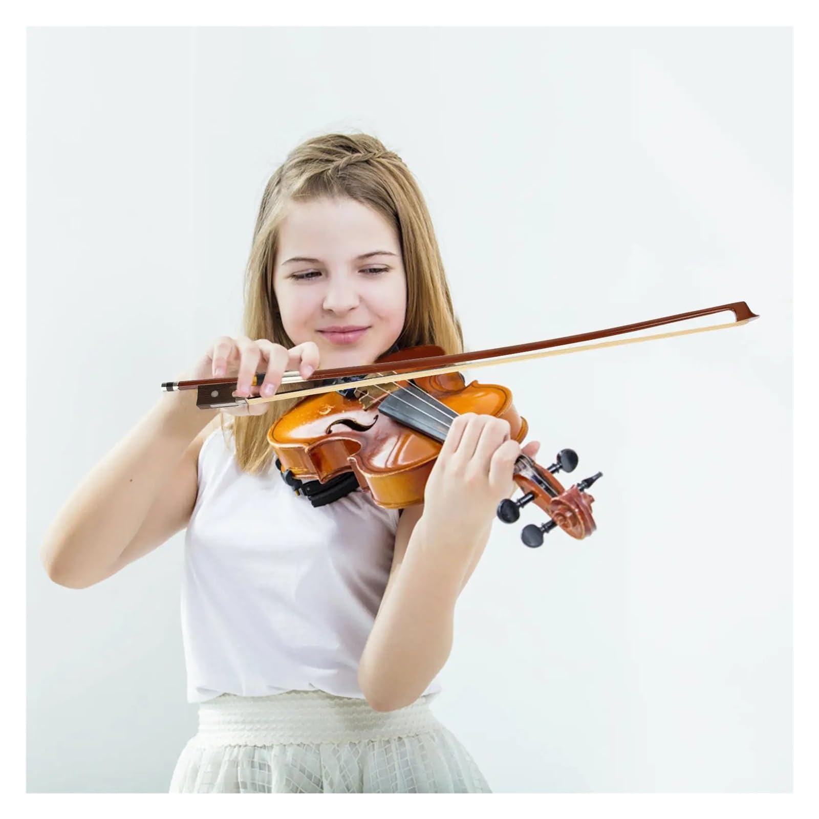 1 4 Arco for violino in legno for esercitazioni for studenti principianti Strumento musicale professionale in crine di cavallo ben bilanciato