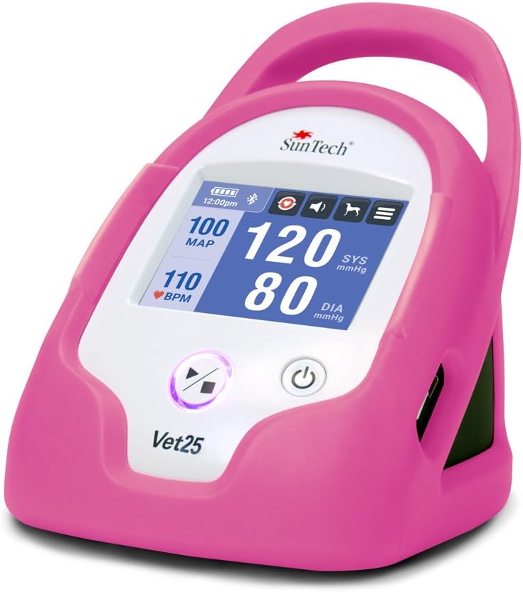SunTech Vet25 Veterinary Continuous Interval Blood Pressure Monitor (Flamingo Pink)