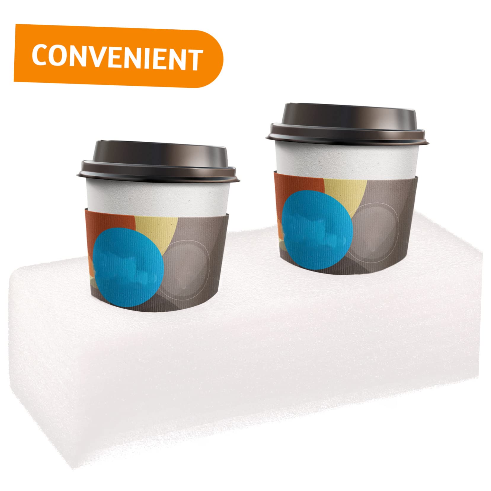 Anneome 4piezas Portavasos De Café Soporte Para Bebidas De Bandeja De Bebidas Para Comida Para Café y Frías