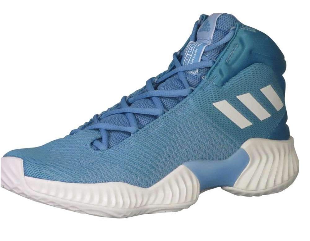Adidas Mens Pro Bounce 2018 Basketball Shoe Light Blue White