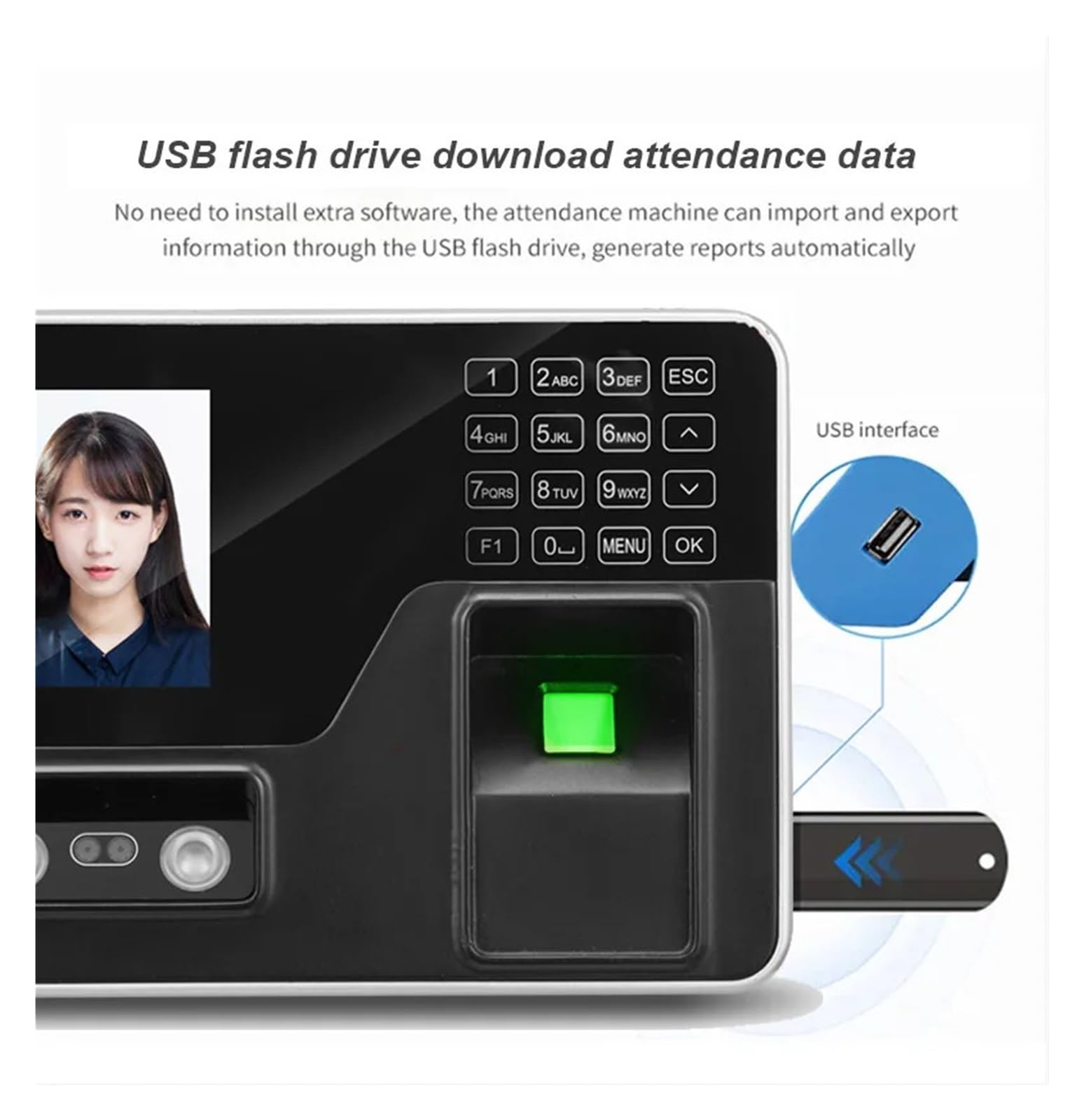 Amazon.com: EliteBloom Time Clocks ZXX3 Fingerprint Time