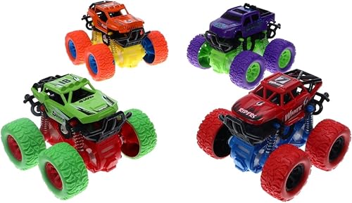 Treasure Cove 84763 Off-Road Truck Friction Power 4 Wheel Drive- 2 por paquete