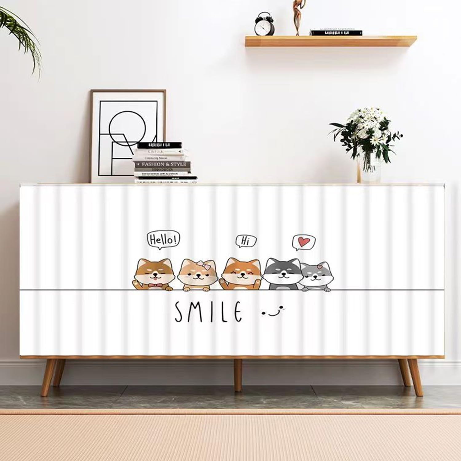 BLUEZY Kitchen Curtain under the Sink, Kitchen Curtain, Curtain Dustproof for Storage Cabinets, Privacy Protected, Dustproof for Shoe Cabinets, Cabinets, Bookcase, Shelf A4,W70*H30cm