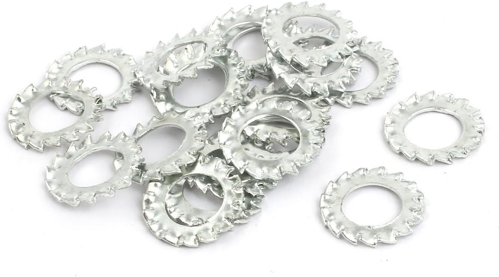 10mm Inner Quality Parts Dia Carbon Steel Zinc Plated External Serrated Lock Washer 20pcs Model:38as218qo37