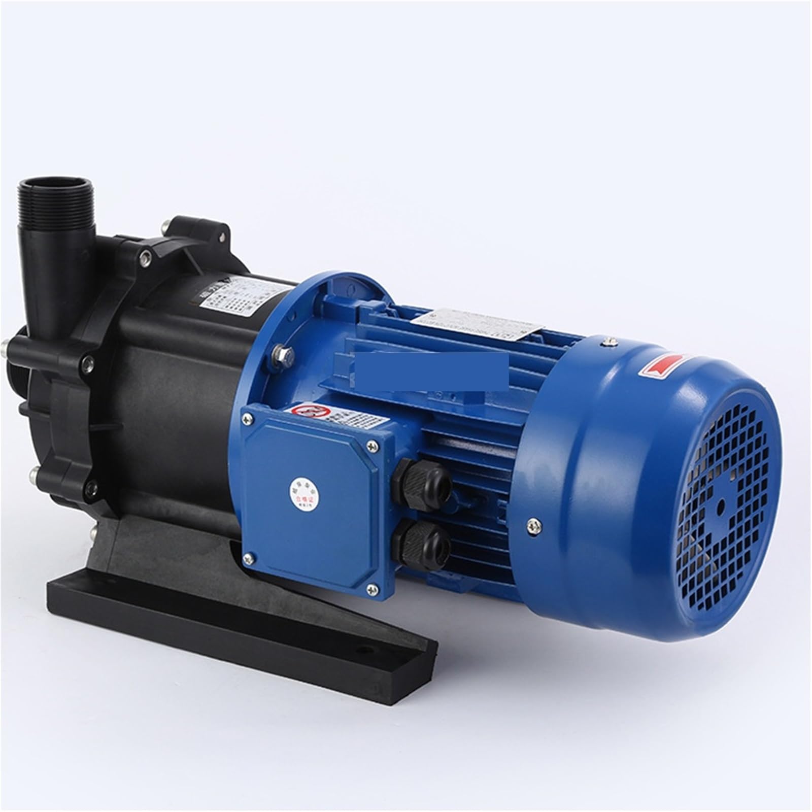 Bomba magnética de 380 V y 2,2 kW, for tratamiento de aguas residuales, bomba centrífuga de accionamiento magnético resistente a la corrosión. Instrumento de medición(PVDF)