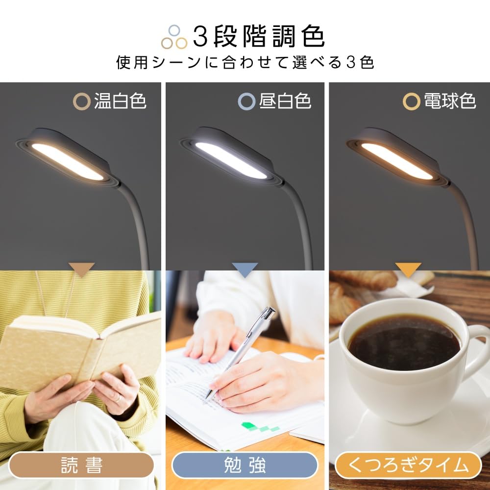 Amazon | 電響社(Denkyosha) デスクライト クリップライト スタンド