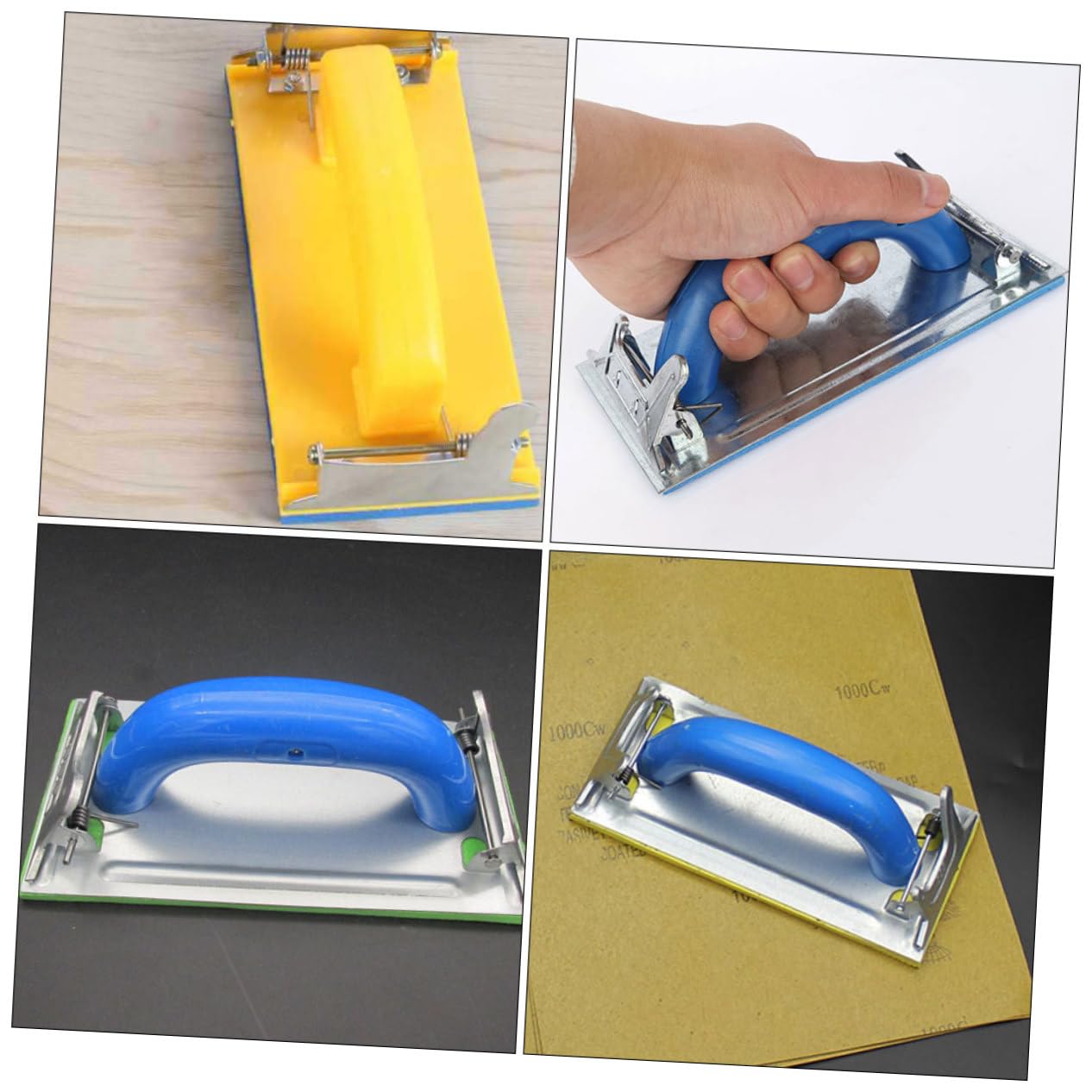 OSALADI 10pezzi Sandpaper Holder Per Levigatura Manuale Strumento Polishing Per Utensile Ergonomico Per Saldatura e Finitura Interne Kit Sander Per Professionisti e Te