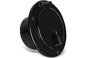 Camper Power Cord Cover: RV Round Cable Hatch for 30 & 50 Amp Cords