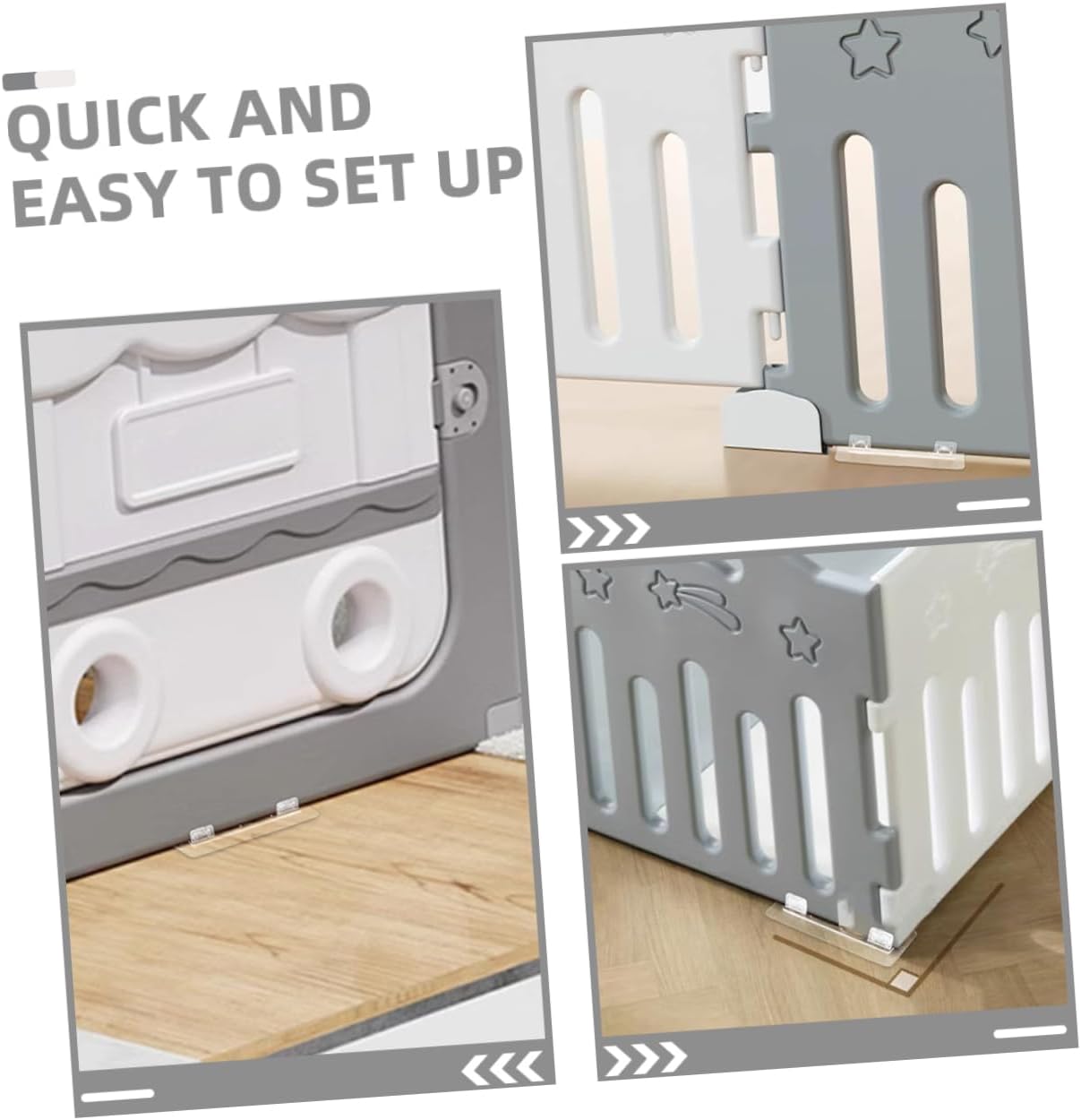 6pcs Gate Mounting Kit for Wall Secure Adhesive Replacement Parts for Gates Easy Installation for Enhanced Safety and Versatile Placement