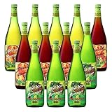 ALLACHER Fruchtwein Spritzer Mix - Fruchtweinschorle Set trinkfertig 7% vol. – Fruchtbowle - Fruchtspritzer - kohlensäurehaltiges alkoholisches Erfrischungsgetränk (12 x 1L)