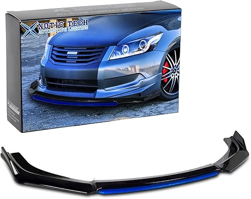 Vista 30 de Xotic Tech alerón de protección para parachoques delantero, negro con rojo, kit con barra de acoplamiento ajustable de 8-11 pulgadas