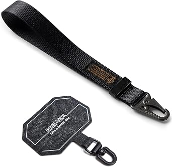 Ringke Tactical Webbing Hand Strap with Patch [Heavy Duty Carabiner] Durable Multi-Purpose Phone Wrist Strap
