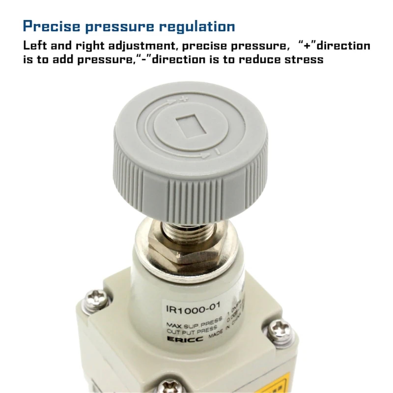 Riduttore di pressione 'aria con valvola di regolazione della pressione ad alta precisione IR1000-01 IR1010-01 IR1020-01 IR1020-01BG IR1000-01BG IR1010-01BG | IR1000-01BG 10mm