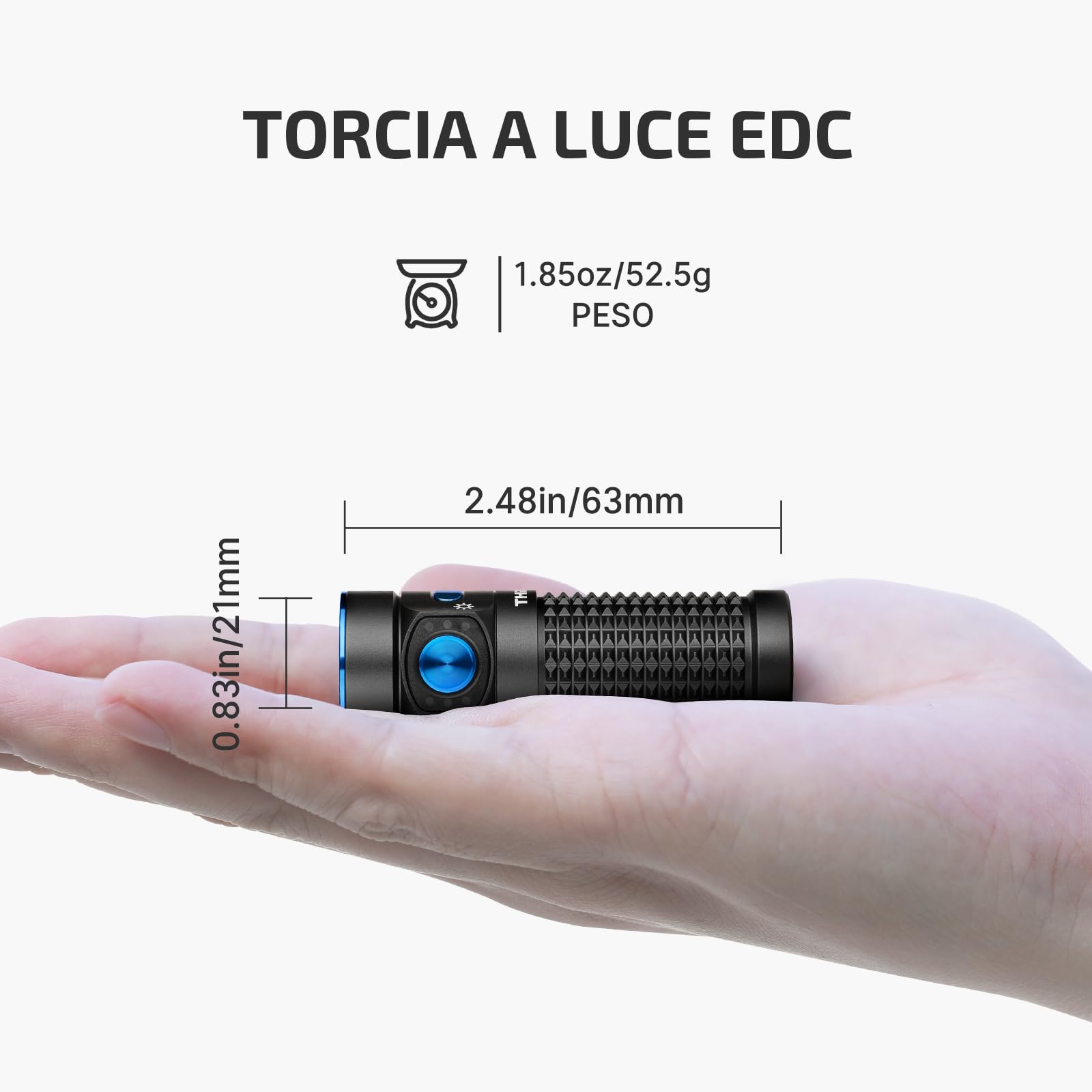 OLIGHT Baton 4 kit Torcia EDC con Scatola di Ricarica di Piccole Dimensioni ad Alta Luminosità 1300lm Pulsanti Laterali in Metallo Adatta a Casa o in Viaggio All'aperto (Nero)