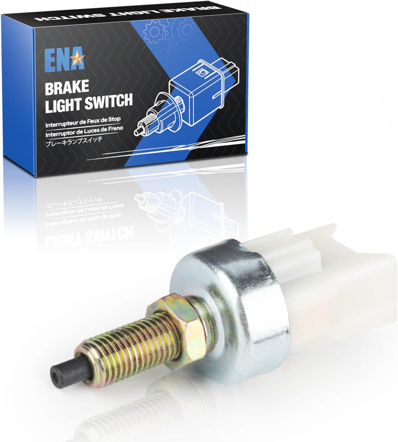 ENA Brake Light Switch Compatible with Honda Accord Odyssey Pilot S2000 TL CL MDX NSX 2.0L 2.2L 2.3L 3.0L 3.2L 3.5L l4 V6 1998 1999 2000 2001 2002 2003 2004 2005 Replaces SLS241 w/ 4 Pins