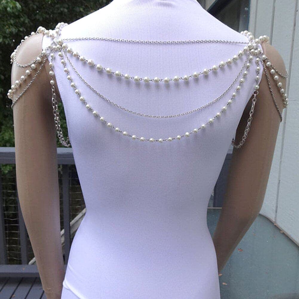 Parelschouderketting