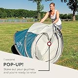 Coleman Pop Up Tent Galiano 2, 2 Man Past Pitch Festival Tent, absoltely waterproof 2 person Camping Tent, Blue, One - Image 4