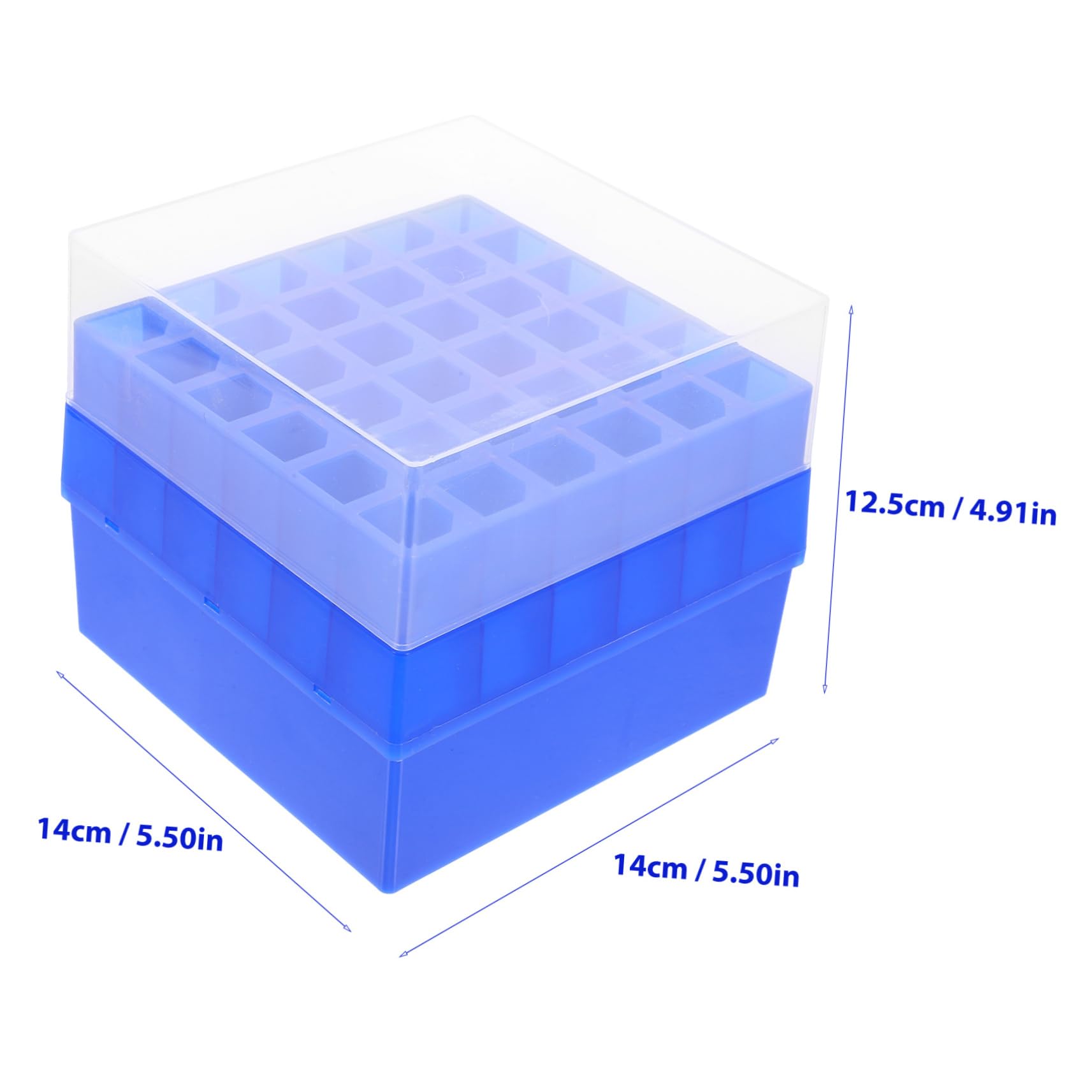 Box Freezer Box Test Tube for Laboratory Test Tube Storage Holder Laboratory Test Tube Container Test Tube Holder for Chemistry Test Tube Storage Organizer Plastic FUNOMOCYA