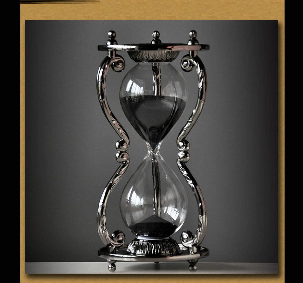 Zwölf Konstellationen Sanduhr aus Metall 30-Minuten-Timer Kreative Dekorationen Heimdekoration, Waage