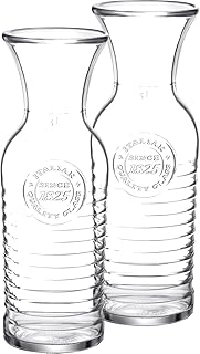 Officina 1825 Karaffe Weinkaraffe Wasserkaraffe Saftkaraffe 1L geeicht - 2 Stück