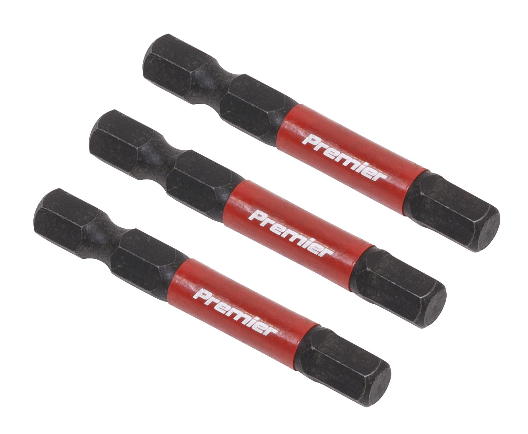 Sealey Hex 6mm Impact Power Tool Bits 50mm - Pack of 3 - AK8239