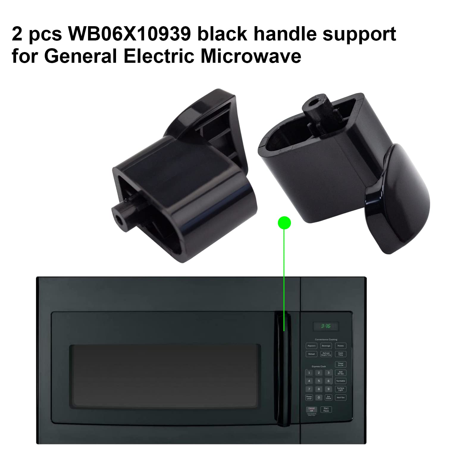 Amazon.com: WB06X10939 Microwave Door Handle Support Compatible 