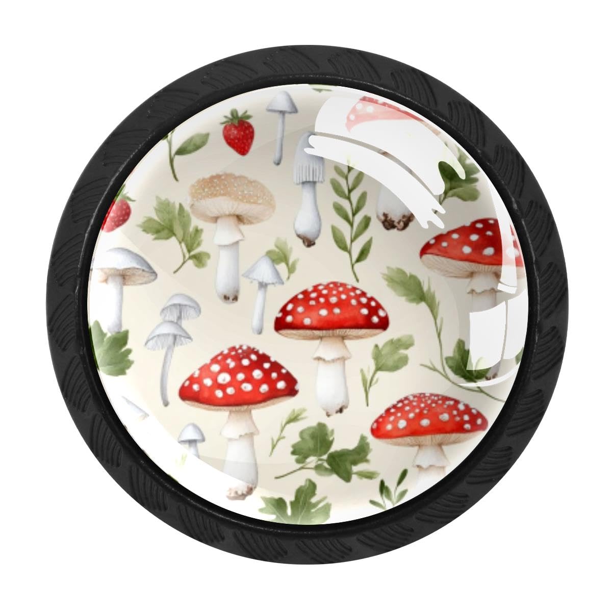 Heoeh Multi 15 4 Pcs Kitchen Cabinet Knobs, Mushroom Drawer Knobs Dresser Handles